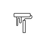 paint roller icon vector illustration