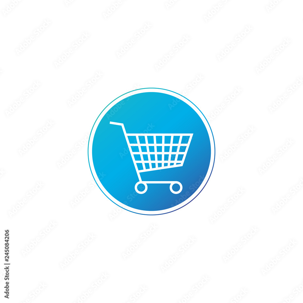 Shopping cart , purschase symbol in circle. Add to cart button. Simple, flat design for web or mobile app. vector illustration isolated on white background. Shopping cart , purschase symbol in circle. Add to cart button. Simple, flat design for web or mobile app. vector illustration isolated on white background.