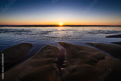 Sunrise on the coast, Nhan Trach Commune, Quang Binh Province, Viet Nam photo