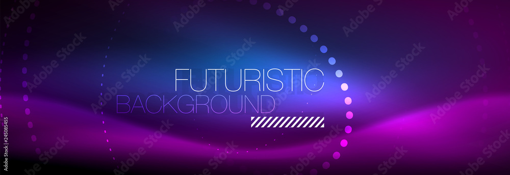 Glowing neon circle line dots, round line design, abstract style on black background. Neon abstract round circles Magic neon lights and glowing dots Glowing neon circle line dots, round line design, abstract style on black background. Neon abstract round circles Magic neon lights and glowing dots