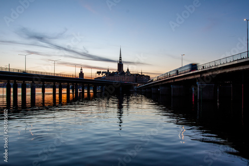 Wallpaper Mural Suburban train in the evening I Torontodigital.ca