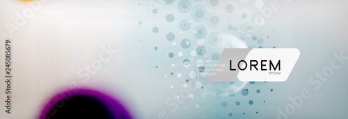 Background abstract - blurred dotted color circle shape, techno bubbles