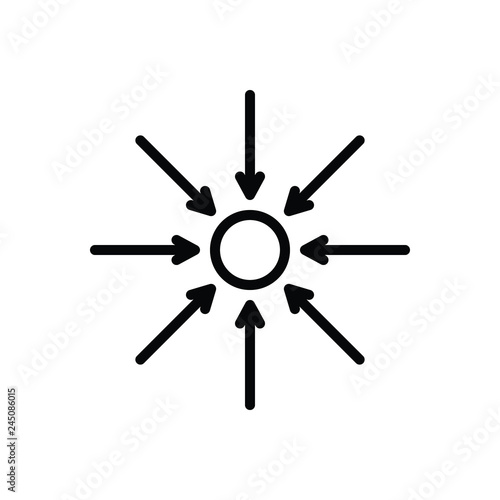 Black line icon for actually 