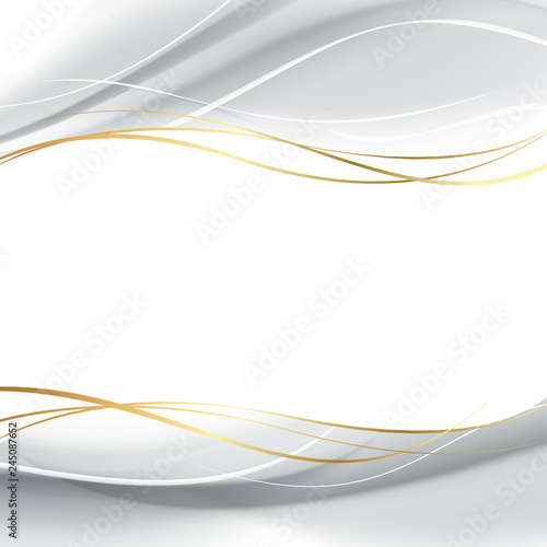 White and shadow gray smooth lines for abstract background. Vector illustration, eps 10 contains transparencies.