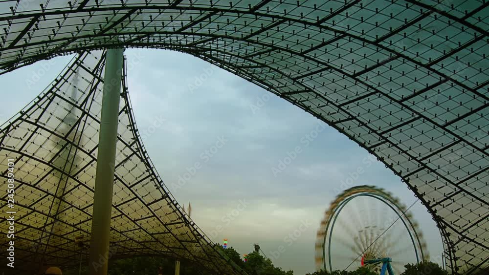 Stadium of the Olympiapark in Munich, Germany, is an Olympic Park which
