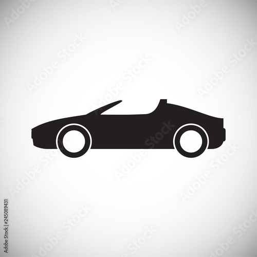 Automobile icon on white background for graphic and web design, Modern simple vector sign. Internet concept. Trendy symbol for website design web button or mobile app