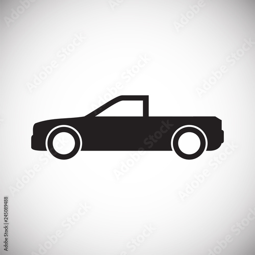 Automobile icon on white background for graphic and web design, Modern simple vector sign. Internet concept. Trendy symbol for website design web button or mobile app © Andre