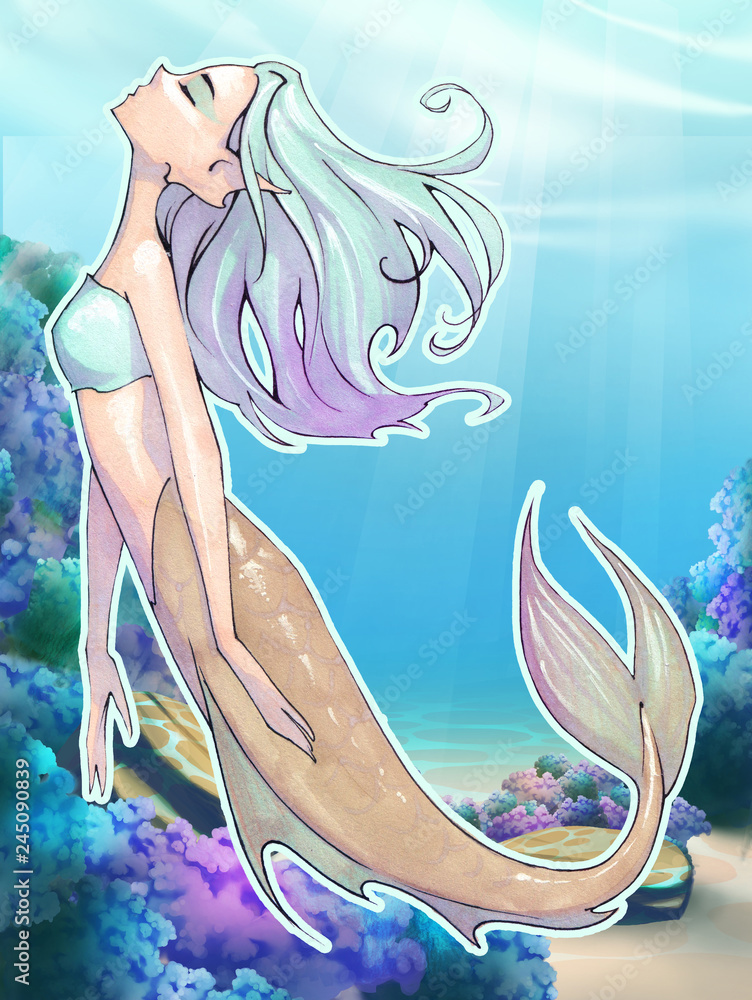 Mermaids Anime Chibi HD Png Download  Transparent Png Image  PNGitem