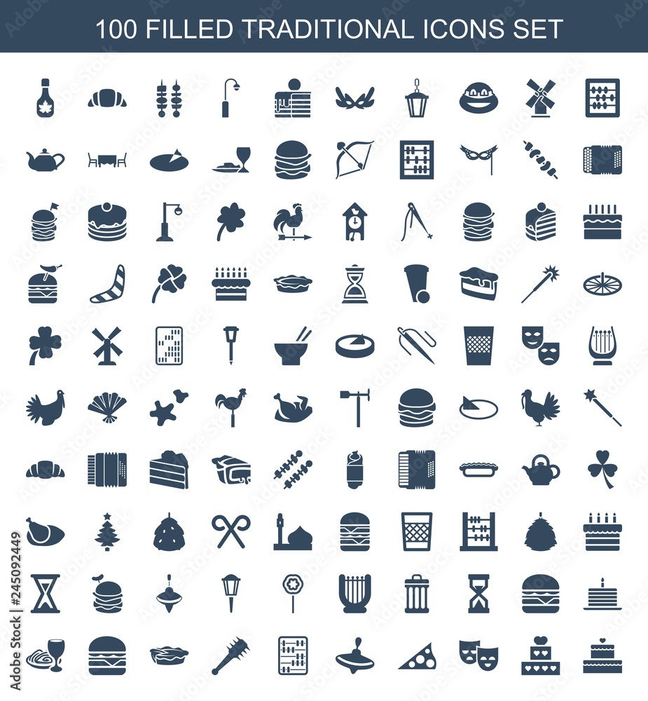 100 traditional icons 100 traditional icons