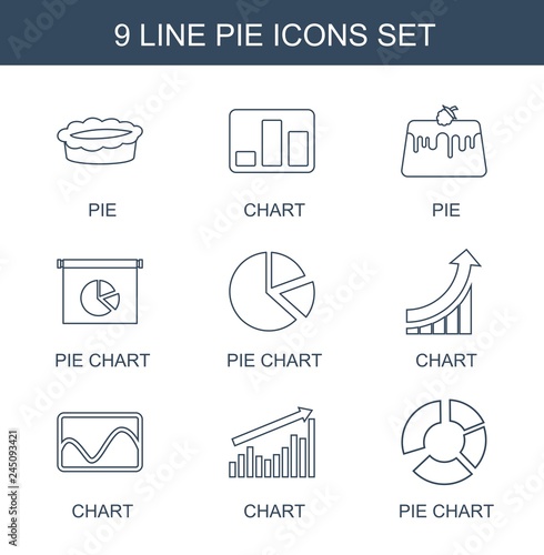 9 pie icons