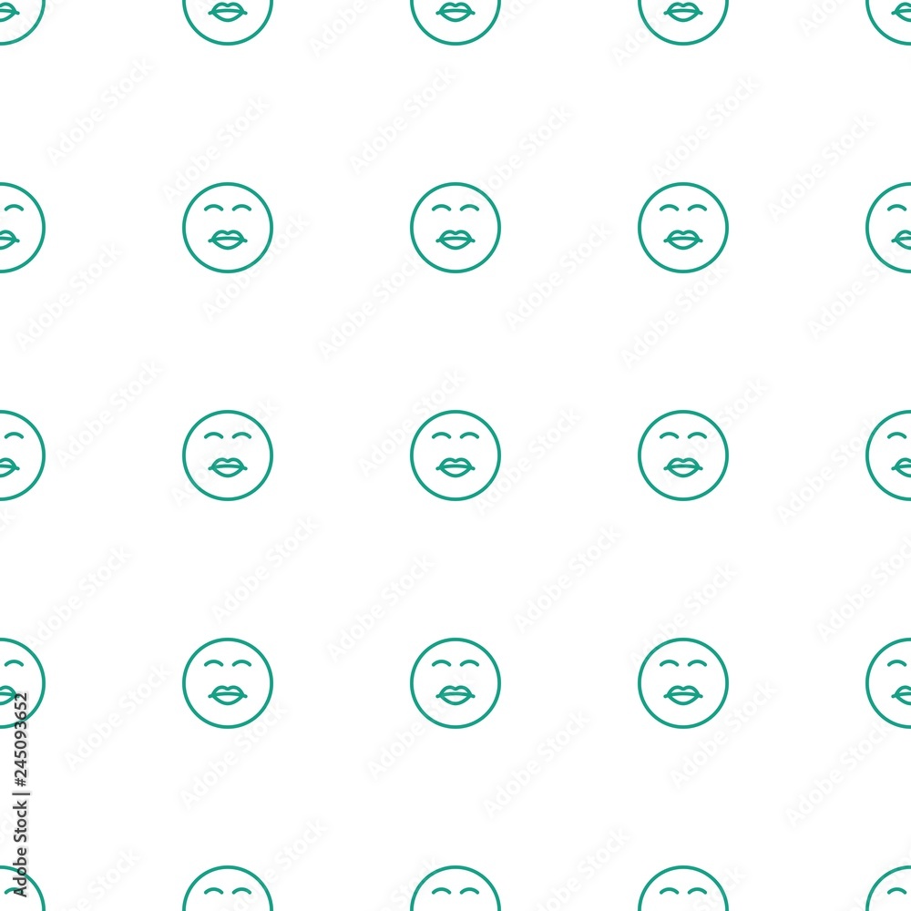 kiss emot icon pattern seamless white background kiss emot icon pattern seamless white background