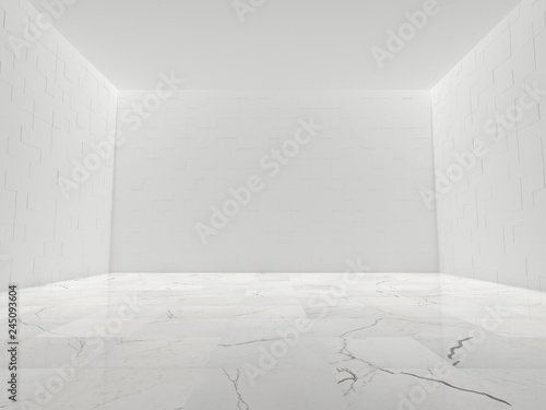 White Empty Interior (3D Illustration)