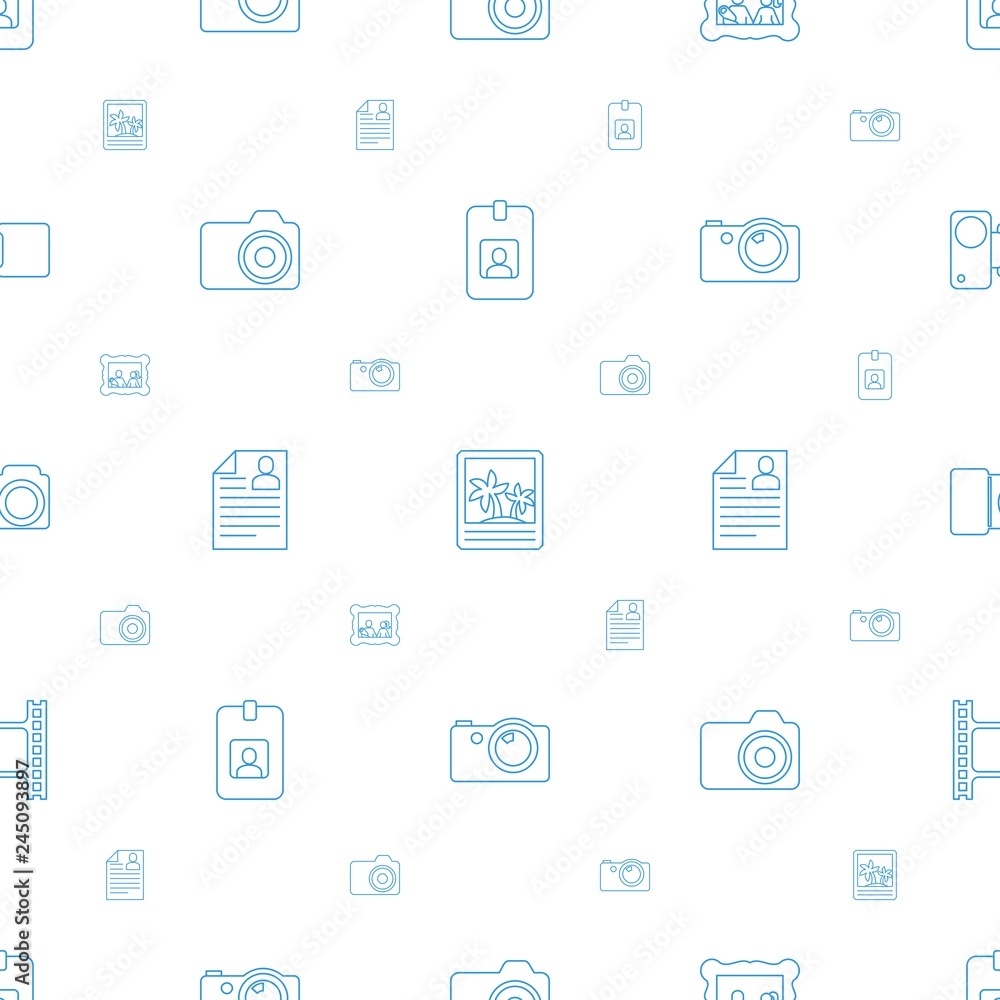 photo icons pattern seamless white background photo icons pattern seamless white background