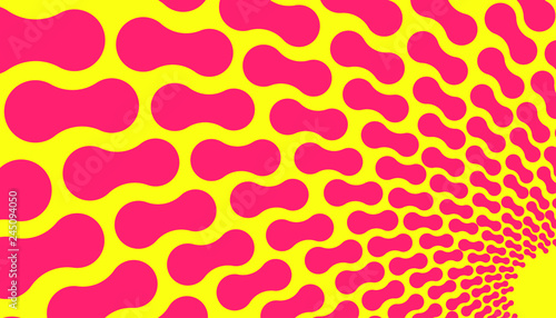 pop background with bones shapes in bright pink yellow