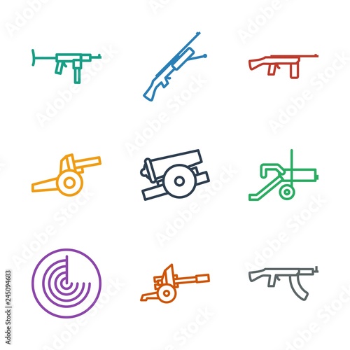 9 firearm icons