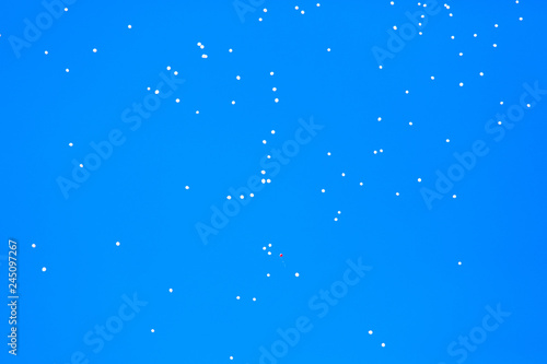 Wallpaper Mural White balls flying in the blue sky Torontodigital.ca