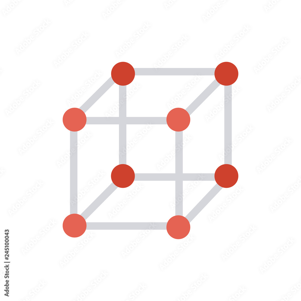 Obraz premium science molecule physics