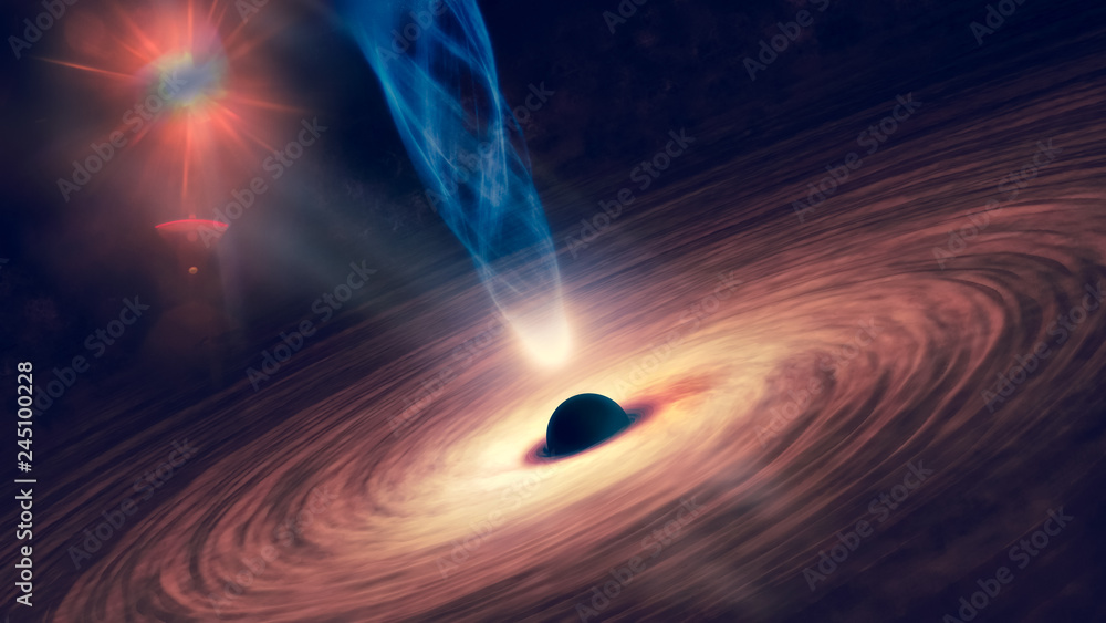 Fényképezés Abstract space wallpaper