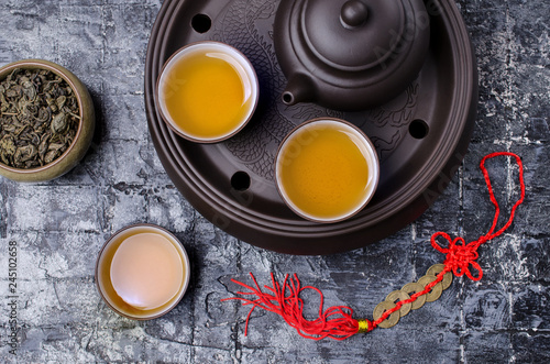 Traditional Asian tea ceremony.