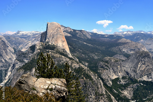 Beautiful View of Half Dome from Glacier Point in Yosemite National Park, California, USA © Talulla