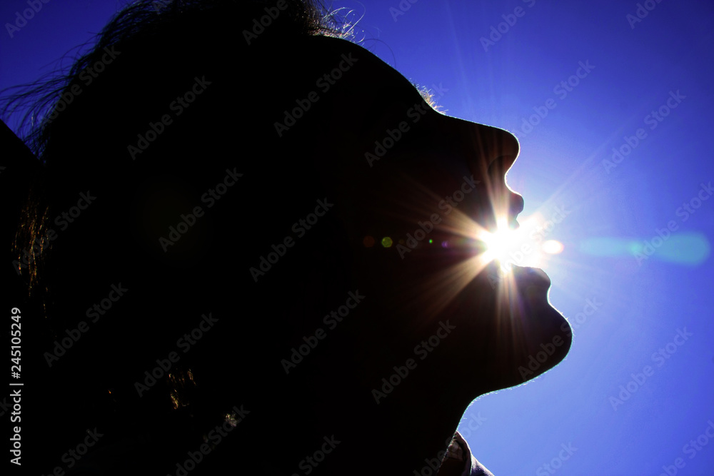 silhouette of woman