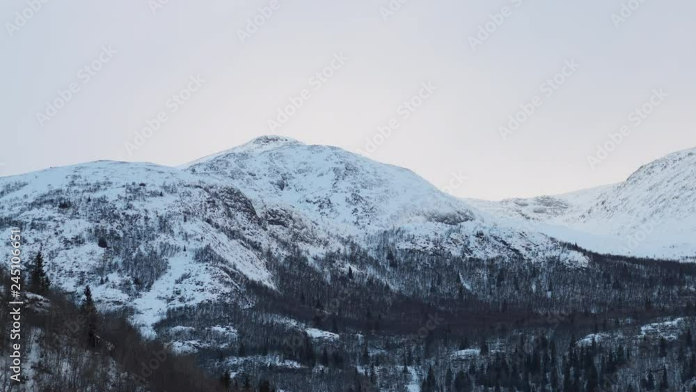 Subarctic mountain landscape at sunrise - ProRes 422 (HQ) from RAW source Subarctic mountain landscape at sunrise - ProRes 422 (HQ) from RAW source
