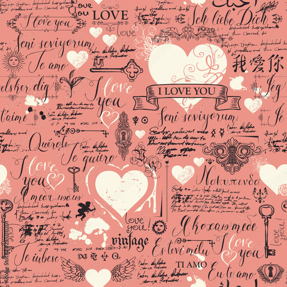 BACKGROUND WITH LOVE THEME Royalty Free Stock SVG Vector and Clip Art