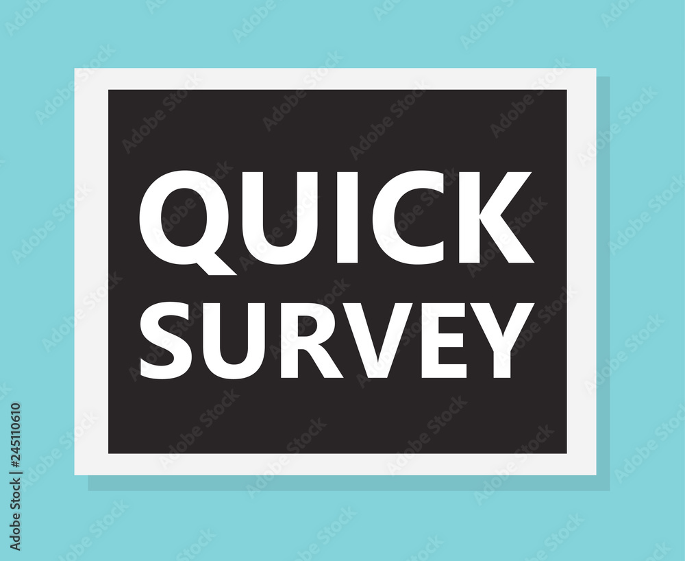 quick survey concept- vector illustration quick survey concept- vector illustration
