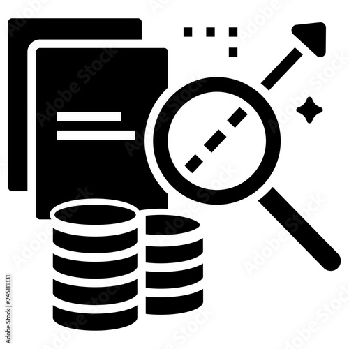 Predictive analytic Solid illustration