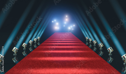 Canvas-taulu red carpet and lights