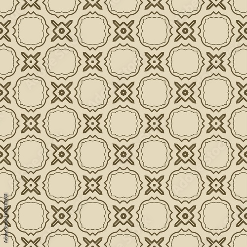 Retro ornament. modern square geometric pattern. Seamless vector illustration. for interior design, printing, wallpaper, fill pattern. beige color