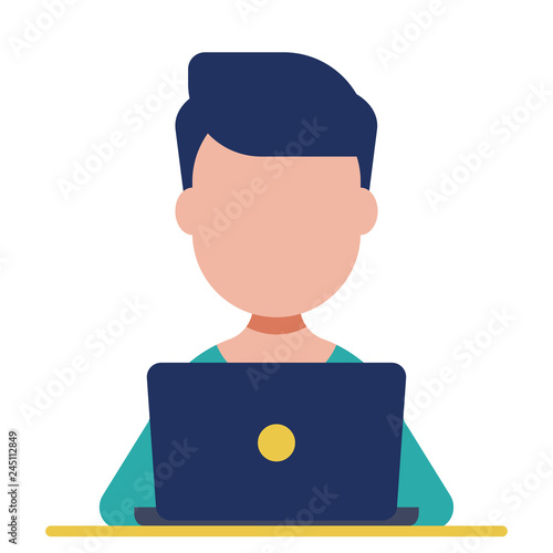 Learner flat illustration