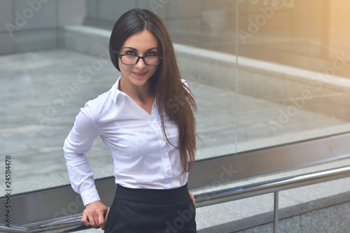 Portrait of sexy business woman