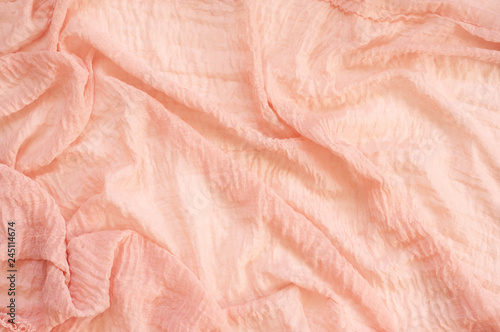 Wallpaper Mural Coral colored voile drapery Torontodigital.ca