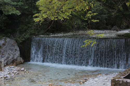 River and Springs in Pozar Thermal Baths Aridaia Greece photo