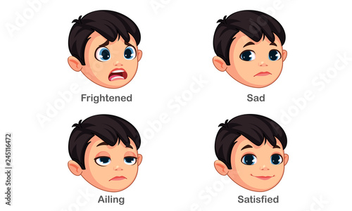 Boy with different facial expressions part 2