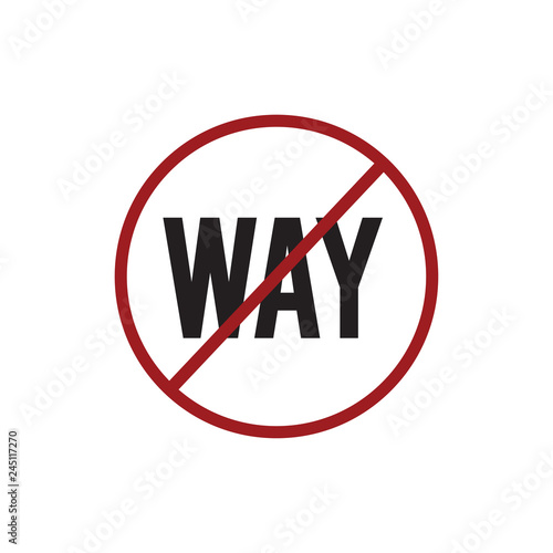 Free Download no way  symbol sign - GFXLoad