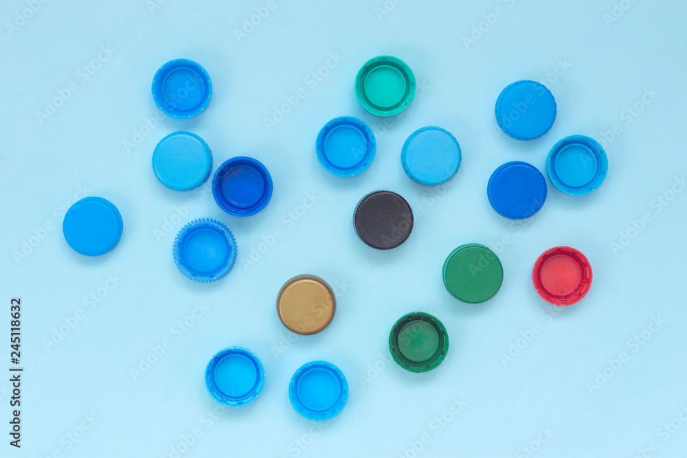 Save the world. Collect plastic caps to support recycling. recycle concept Save the world. Collect plastic caps to support recycling. recycle concept
