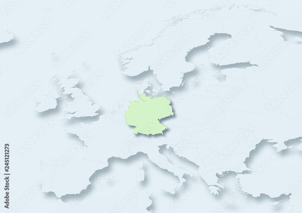Fototapeta premium map of germany