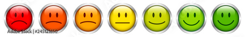 7 Mood Faces Color/Silver