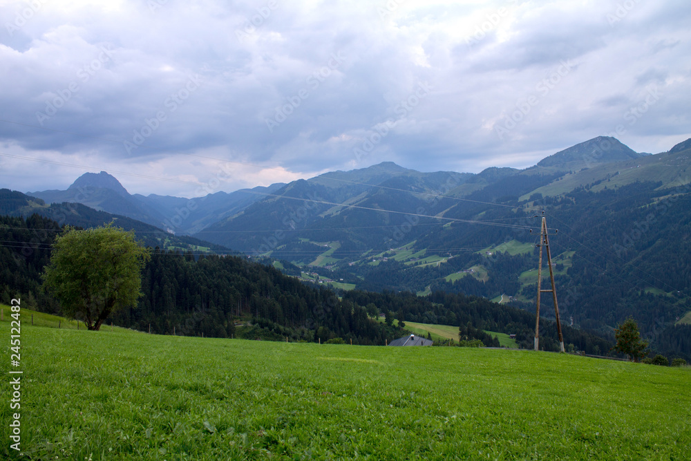 Beautiful nature of Austria mountains, waterfalls, rivers and forests Beautiful nature of Austria mountains, waterfalls, rivers and forests