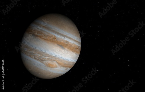 Fototapeta Naklejka Na Ścianę i Meble -  Jupiter - High resolution 3D images