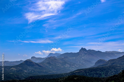 Clouds on mountains, lots of mountains at valparai, India