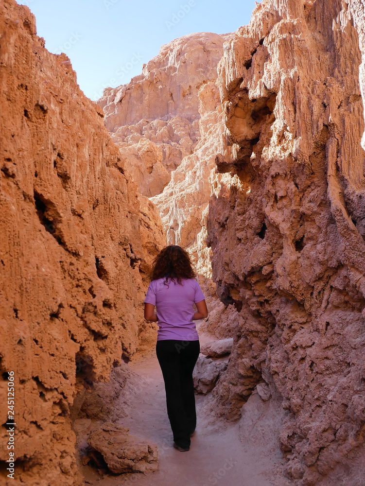 Rock formations in the desert of Atacama