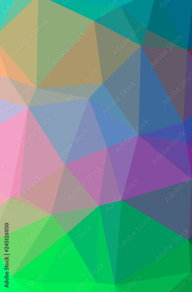 Illustration of abstract low poly green vertical background. Illustration of abstract low poly green vertical background.