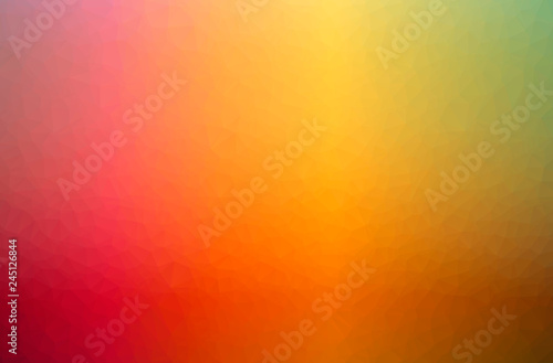 Illustration of abstract Orange horizontal low poly background. Beautiful polygon design pattern.