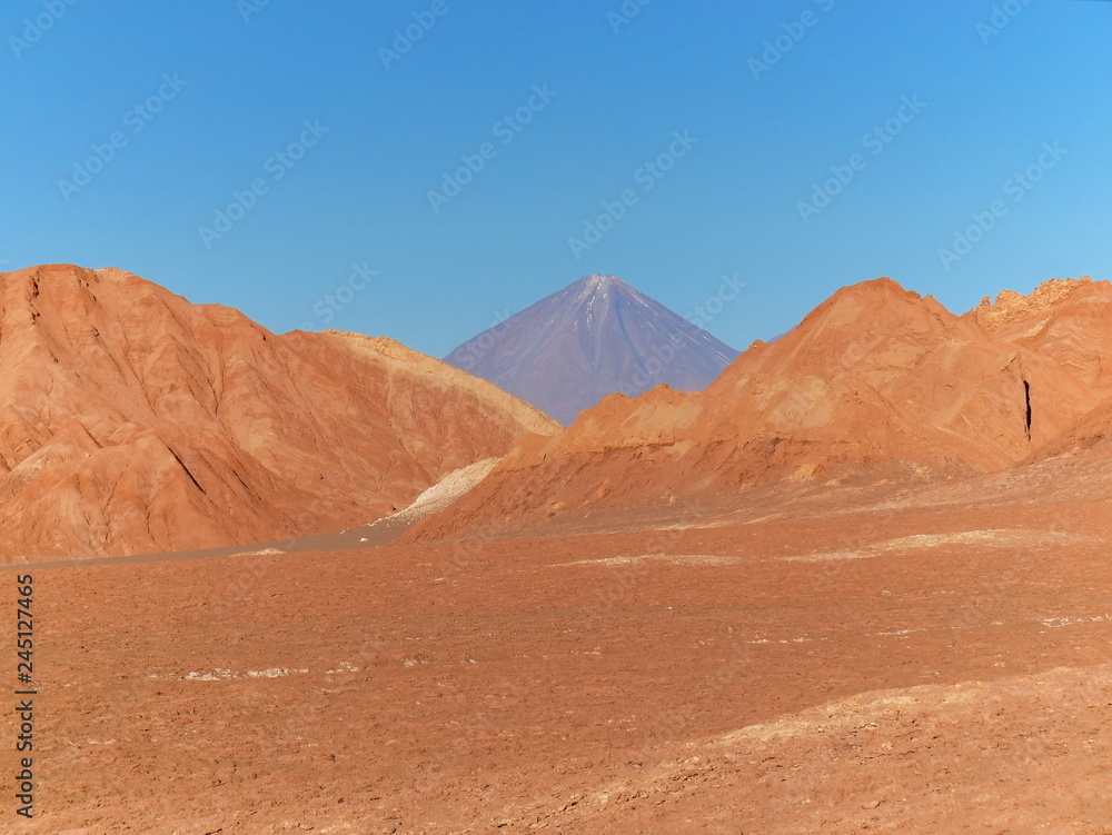 Rock formations in the desert of Atacama
