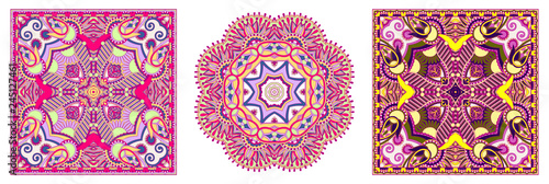 Traditional ornamental floral paisley bandanna
