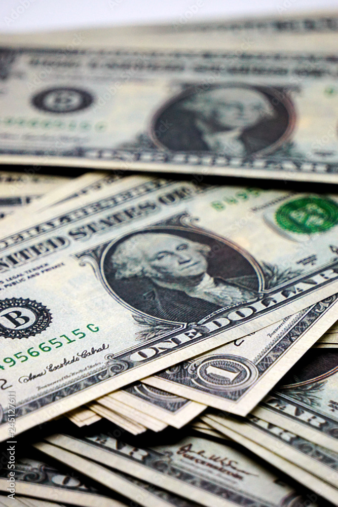 One us dollar banknote texture template background One us dollar banknote texture template background