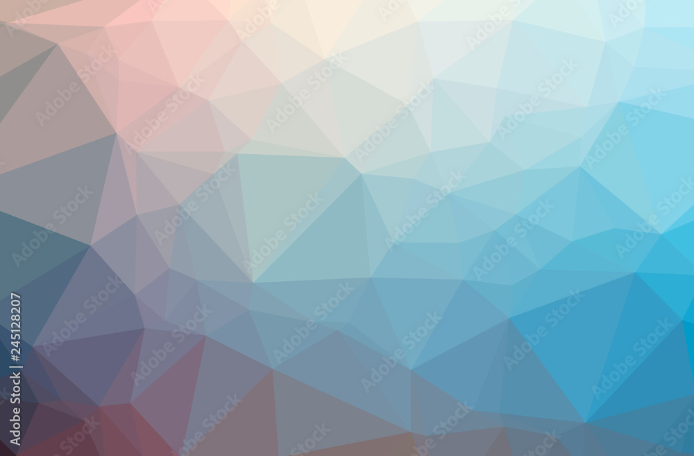 Obraz premium Illustration of abstract Blue And Purple horizontal low poly background. Beautiful polygon design pattern.